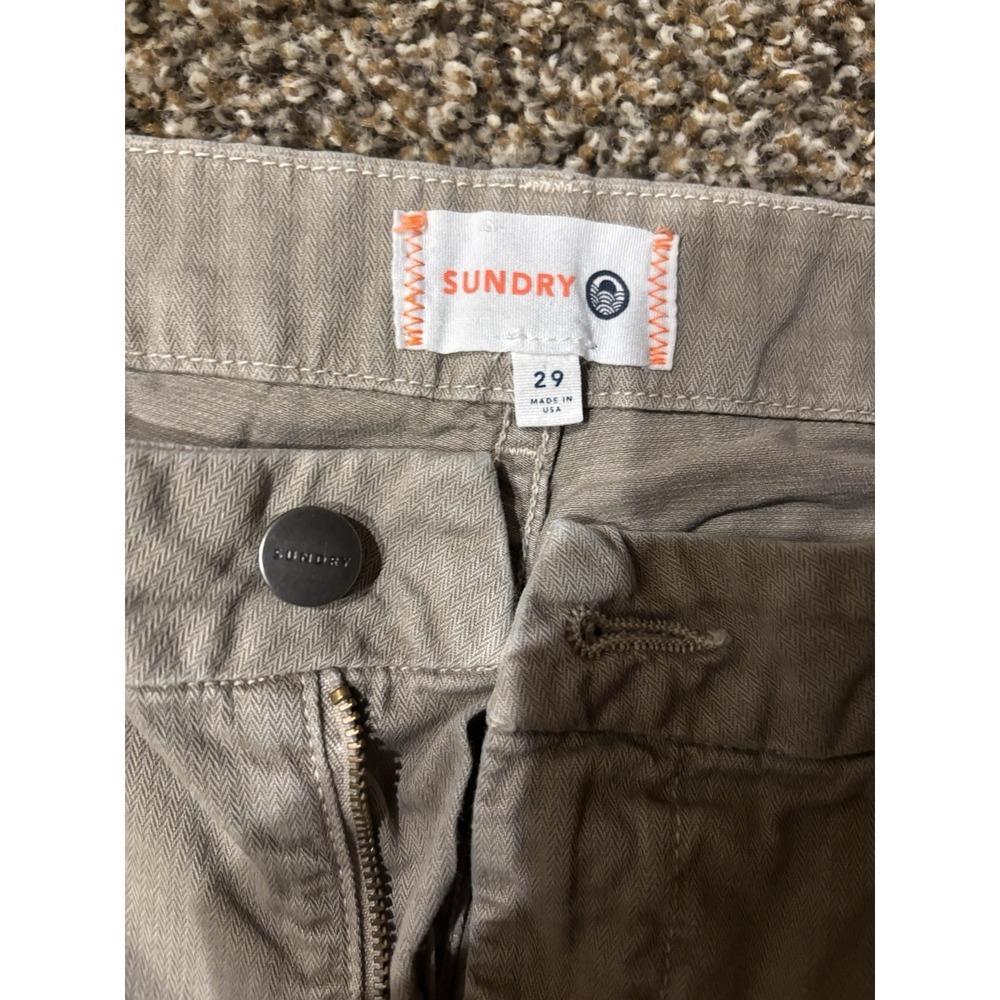 Anthropologie‎  SUNDRY Women's Tan Size 29 Khaki Jogger 100% Cotton